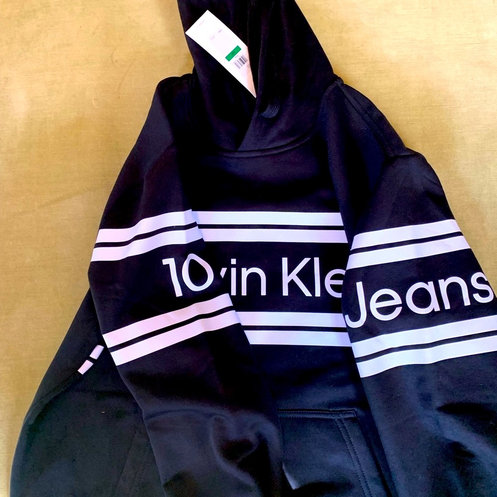 NWT Calvin Klein Black Hoodie - Picture 3 of 5